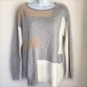 Lafayette 148 New York Colorblock Sweater S